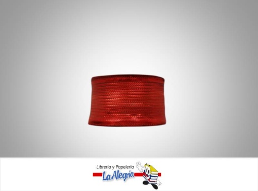 [CM50MM051] CINTA METALIZADA ITALY 5OMM ROJO XMETRO MARCA BRIZOLARI   