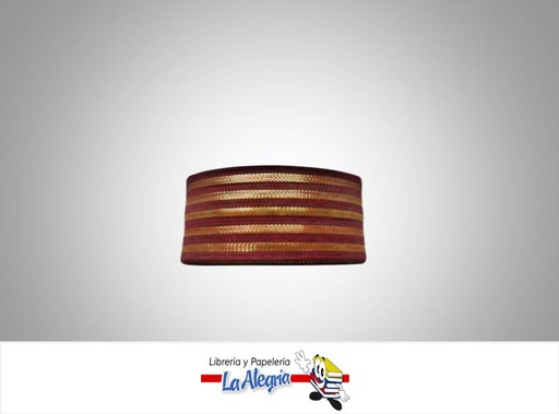 [CM50MM061] CINTA METALIZADA ITALY 50MM ROSADO/DO XM MARCA BRIZOLARI   