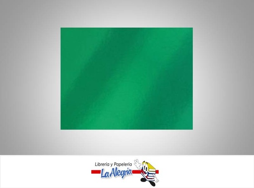 [CME0552X72] CARTULINA DOBLE FAZ METALIZADA 50X70 CM VERDE UND 230GR MARCA S/M