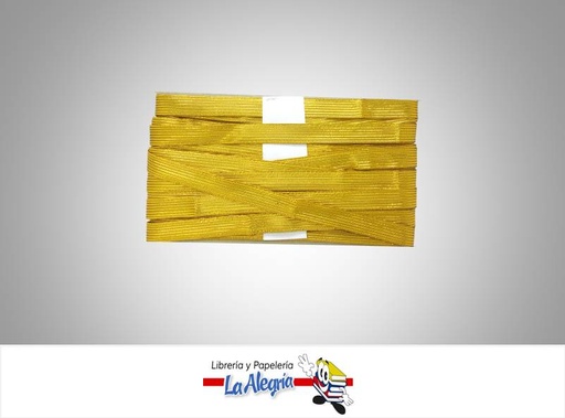 [CMX003] CINTA TEJIDA METALICA 12MM DORADO XMETRO MARCA S/M   