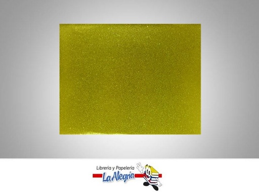 [CN0020002] CARTULINA ESCARCHADA 32X25CM AMRILLO UND MARCA S/M   