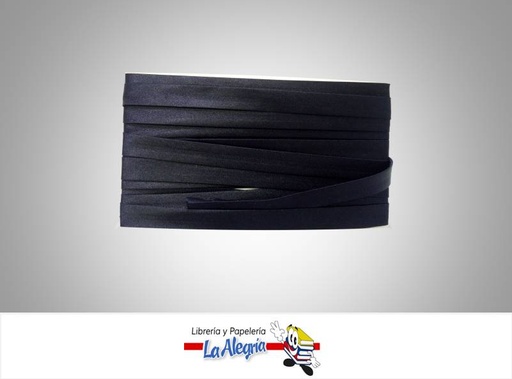 [CN12MM] CINTA SESGO RASO 12 MM NEGRO XMETRO MARCA S/M   