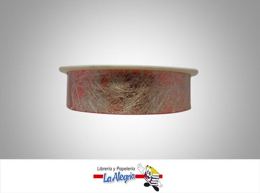 [CN25MM059] CINTA NAVIDAD 25MM ROJO NAVIDAD XMT MARCA MUNDOS   