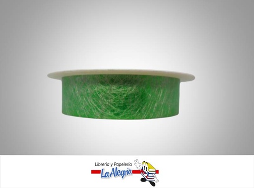[CN25MM075] CINTA NAVIDAD 25MM VERDE NAVIDAD XMT MARCA MUNDOS   