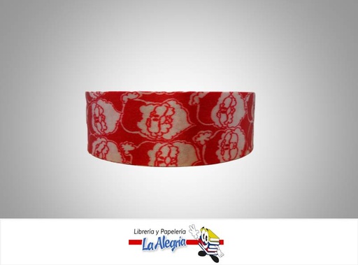 [CN35MM05] CINTA NAVIDAD35MM ROJO/SANTA XMETRO MARCA MUNDOS   
