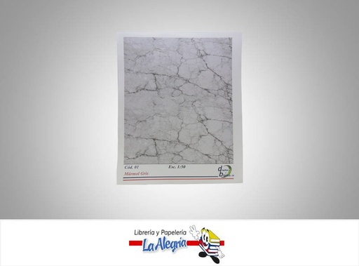[COD01] TEXTURA P/MAQUET MARMOL GRIS ESC 1:50 UN MARCA DISEÑOS EN BLANCO   