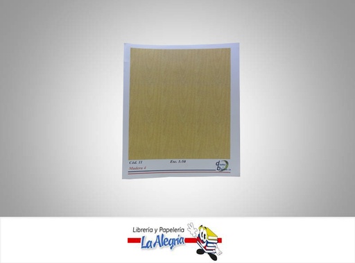 [COD11] TEXTURA P/MAQUETA MADERA 4 ESC 1:50 UND MARCA DISEÑOS EN BLANCO   
