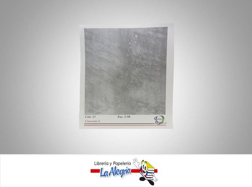 [COD23] TEXTURA P/MAQUETA CONCRETO 8 ESC 1:50 UN MARCA DISEÑOS EN BLANCO   