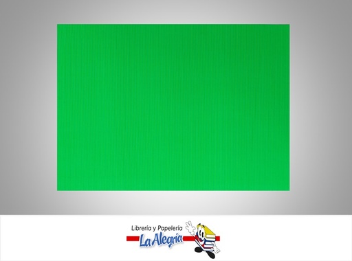 [CORRUG021] CARTON CORRUGADO 50X70 CM VERDE NAVIDAD UN MARCA S/M
