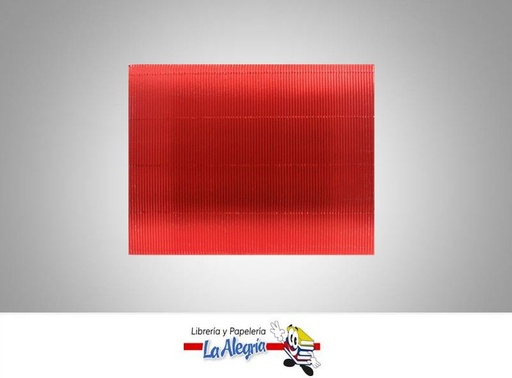 [CORRUM02] CARTON CORRUGADO METALICO 50X70 CM ROJO MARCA S/M