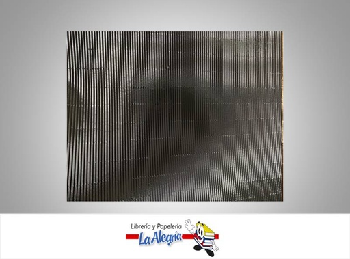 [CORRUM046] CARTON CORRUGADO METALICO 50X70 CM NEGRO UN MARCA S/M