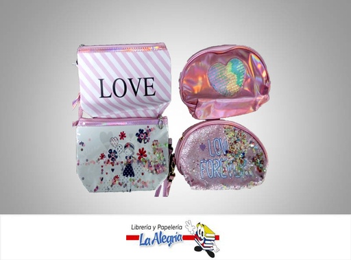 [COSMETICO01] PORTA COSMETICOS DISENO VARIO 23X14 CM MARCA N/T   
