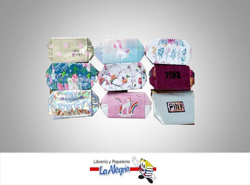 [COSMETICO02] PORTA COSMETICOS DISENO VARIO 19X12 CM MARCA N/T   