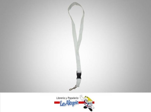 [CPCG010] CINTA PORTA CARNET GRUESA BLANCO UND MARCA S/M   