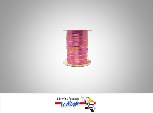 [CPD1018] CINTA PASTELERA 5MM DECORADA FUCSIA XMET MARCA S/M   