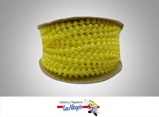 [CPE03MM002] CINTA PERLA 03MM AMARILLO XMETRO MARCA S/M   