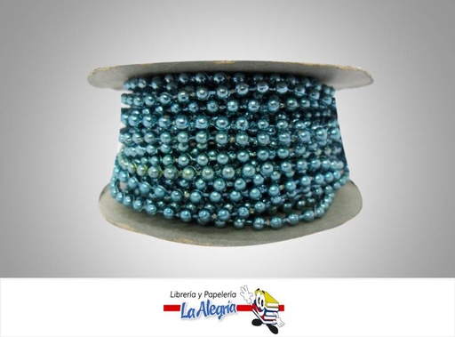 [CPE03MM011] CINTA PERLA 03MM AZUL MEDIO XMETRO MARCA S/M   