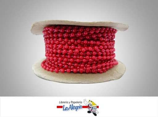 [CPE03MM052] CINTA PERLA 03MM ROJO CEREZA XMETRO MARCA S/M   
