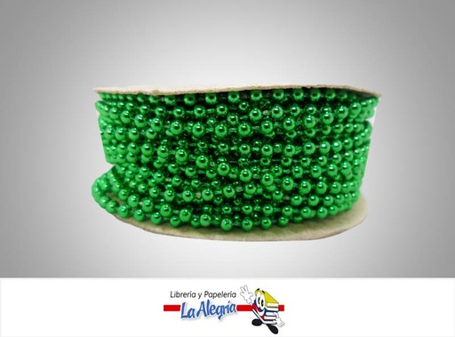 [CPE03MM066] CINTA PERLA 03MM VERDE XMETRO MARCA S/M   