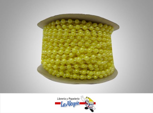 [CPE04MM002] CINTA PERLA 04MM AMARILLO XMETRO MARCA S/M   