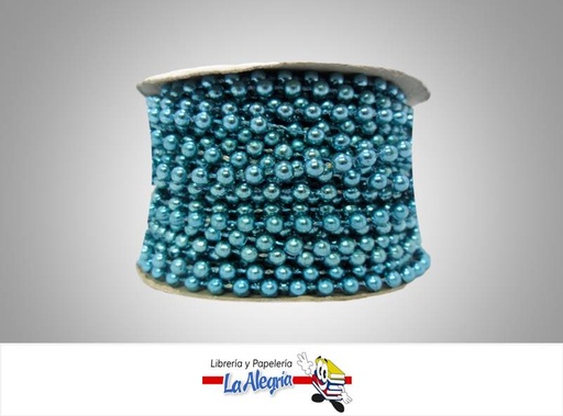 [CPE04MM011] CINTA PERLA 04MM AZUL MEDIO XMETRO MARCA S/M   