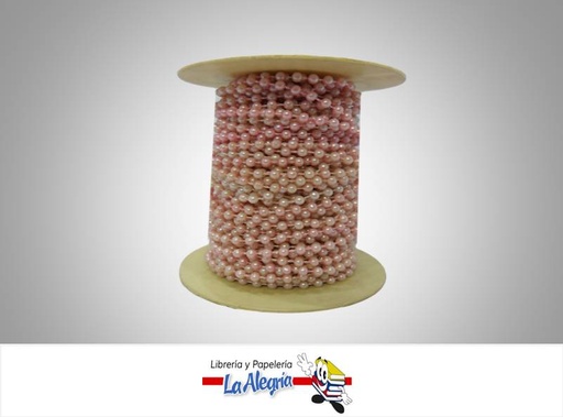 [CPE04MM060] CINTA PERLA 04MM ROSA PASTEL XMETRO MARCA S/M   