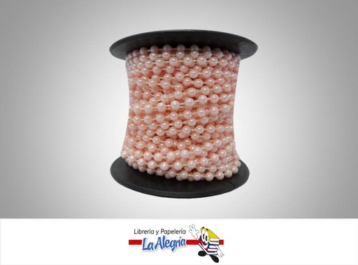 [CPE04MM062] CINTA PERLA 04MM ROSADO CLARO XMETRO MARCA S/M   