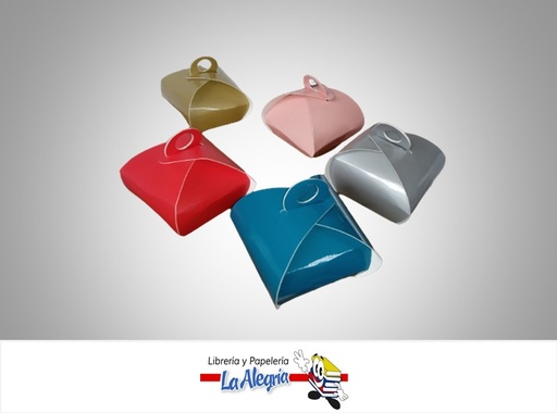 [CPF31] CAJA PEQUEÑA FLOR 5X5X5 CM COLORES SURT UND MARCA S/M