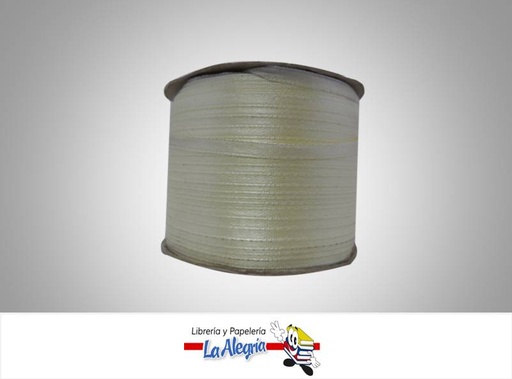 [CR03MM004] CINTA RASO 03MM AMARILLO CLARO XMETRO MARCA S/M   