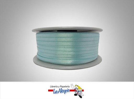[CR03MM007] CINTA RASO 03MM AZUL CELESTE XMETRO MARCA S/M   