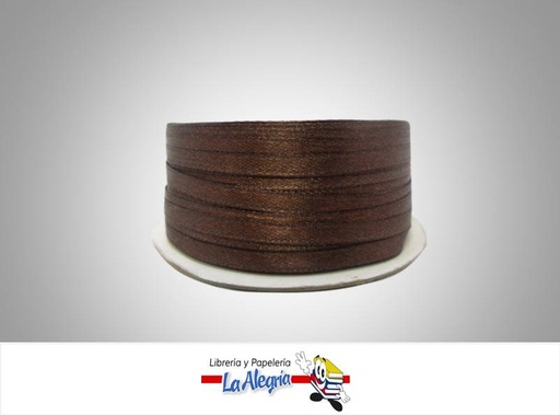 [CR03MM033] CINTA RASO 03MM MARRON XMETRO MARCA S/M   