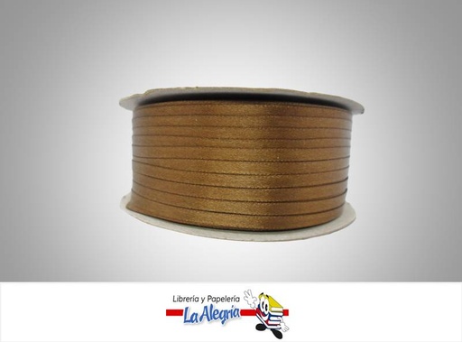 [CR03MM034] CINTA RASO 03MM MARRON CLARO XMETRO MARCA S/M   