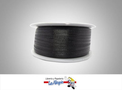 [CR03MM046] CINTA RASO 03MM NEGRO X METRO MARCA S/M