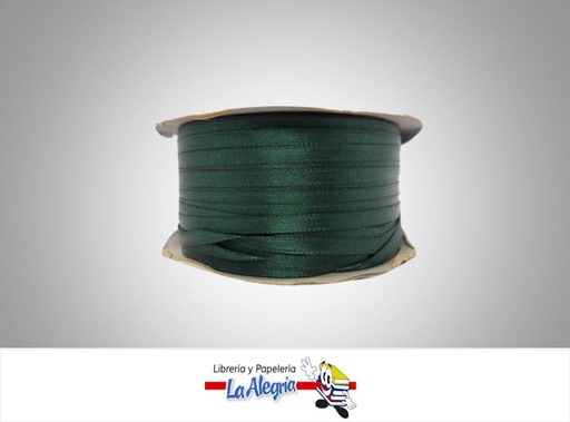 [CR03MM078] CINTA RASO 03MM VERDE OSCURO XMETRO MARCA S/M   