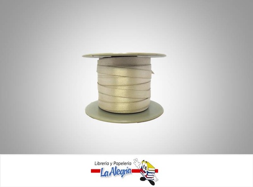 [CR07MM015] CINTA RASO 07MM BEIGE/CREMA XMETRO MARCA S/M   