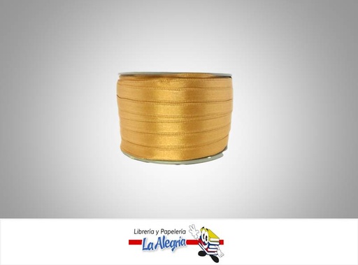 [CR07MM022] CINTA RASO 07MM DORADO XMETRO MARCA S/M   