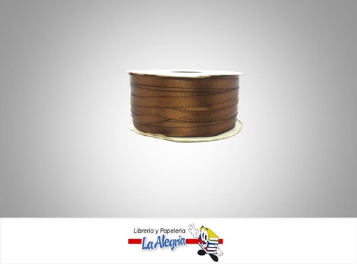 [CR07MM033] CINTA RASO 07MM MARRON X METRO MARCA S/M