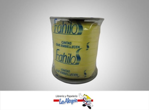[CR09MM004] CINTA RASO 09MM AMARILLO CLARO XMETRO MARCA S/M   
