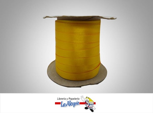 [CR09MM005] CINTA RASO 09MM AMARILLO INTENSO X METRO MARCA S/M   