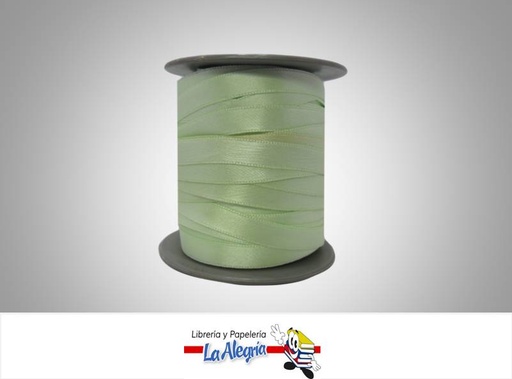 [CR09MM074] CINTA RASO 09MM VERDE MENTA XMETRO MARCA S/M   