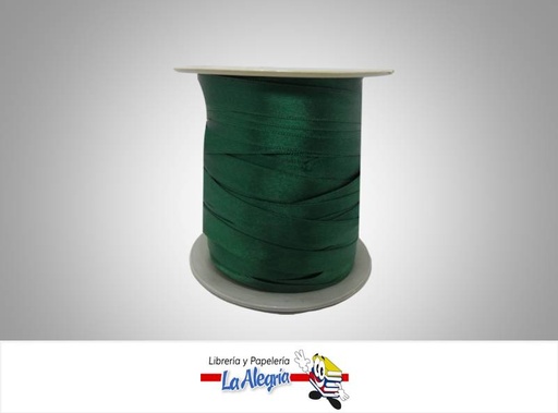 [CR09MM075] CINTA RASO 09MM VERDE NAVIDAD XMETRO MARCA S/M   
