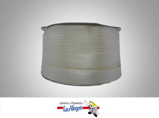 [CR12MM017] CINTA RASO 12MM BLANCO OSTRA XMETRO MARCA S/M   