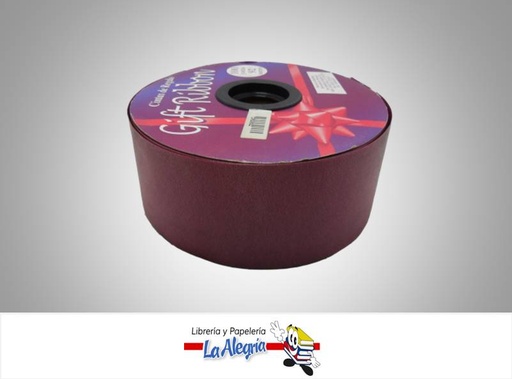 [CR6092080] CINTA PASTELERA 60MM VINOTINTO XMETRO MARCA GIFT RIBBON   