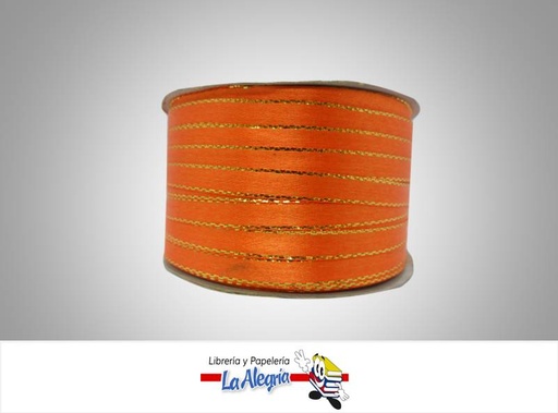 [CRB05MM042] CINTA RASO B/D 05MM NARANJA XMETRO MARCA S/M   
