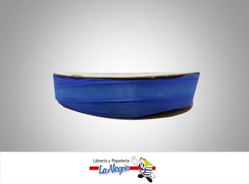 [CRB07MM013] CINTA ORGANZA 07MM AZUL REY XMETRO MARCA FAHILOS   
