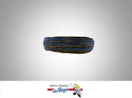 [CRB07MM014] CINTA ORGANZA B/D 07MM AZUL ULTRAMAR XME MARCA S/M   