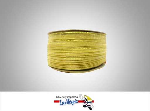 [CRB07MM022] CINTA ORGANZA B/D 07MM DORADO XMETRO MARCA S/M   
