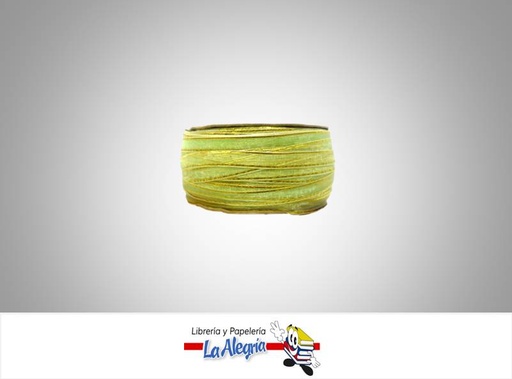 [CRB07MM067] CINTA ORGANZA B/D 07MM VERDE AGUA XMETRO MARCA S/M   
