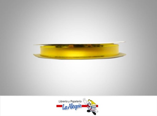 [CRB10MM002] CINTA REGALO B/D 10MM AMARILLO XMETRO MARCA S/M   