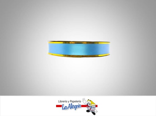 [CRB13MM007] CINTA REGALO B/D 13MM AZUL CELESTE X METRO MARCA S/M